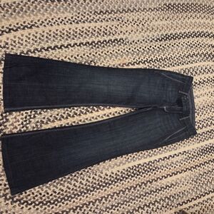 7 For All Mankind Women's Dark Blue Jeans